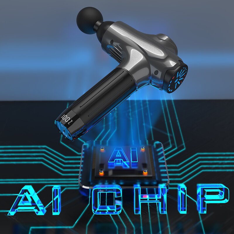 Massage Gun - Best Selling Handheld Rechargeable LED Touch Screen Tool