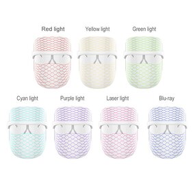 LED Face Mask - OEM/ODM 7color Home Use Anti Acne Wrinkle Therapy Tool
