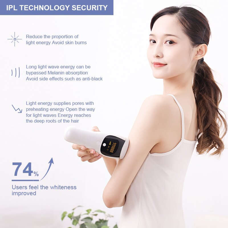 Mini IPL Epilator - Home Using Permanent Skin Body Depilation Machine