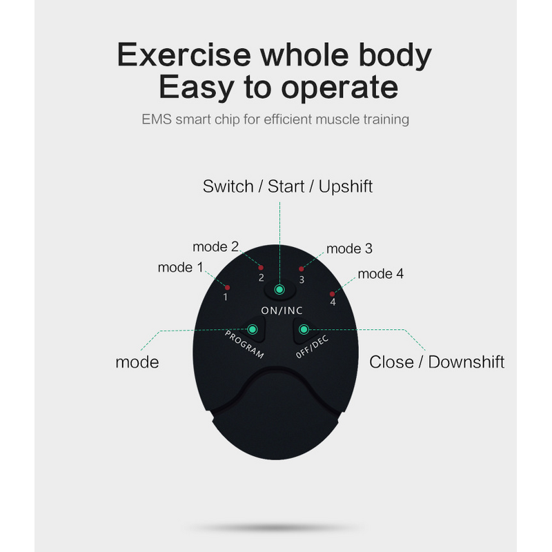 EMS Fitness Equipment - Gym Abdominal Hip Muscle Electro Stimulator Toner