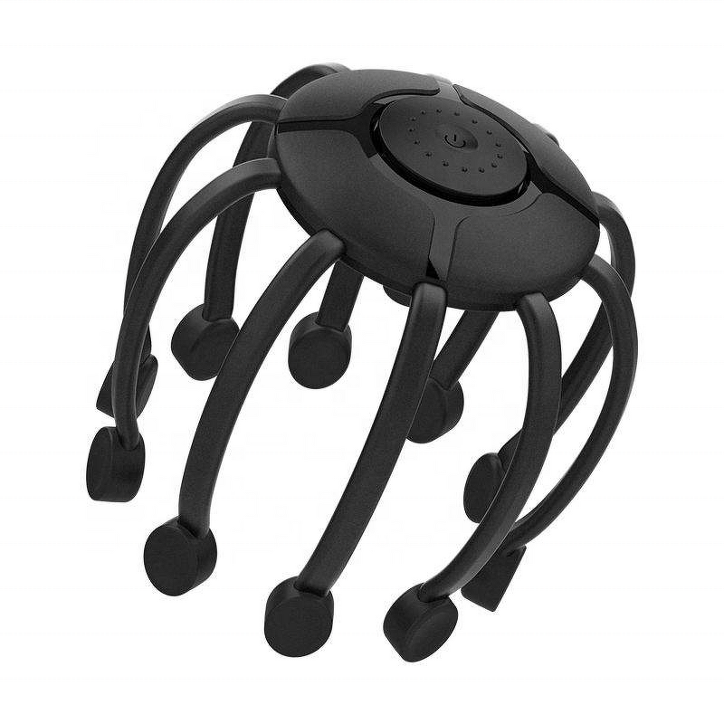 Silicone Scalp Massager - Octopus 360 Degree Rechargeable Vibrating Tool