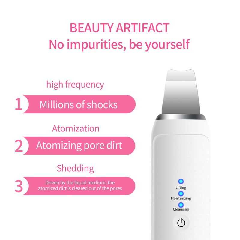 Ultrasonic Spatula - Hot Selling Blackhead Removal Pore Cleanser Tool