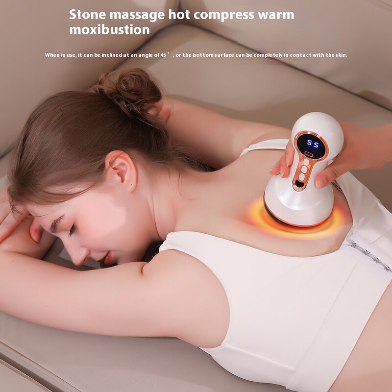 Electric Body Massager - Heating Vibration Muscle Relief Gua Sha Tool