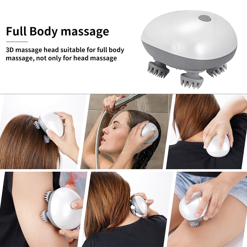 Electric Head Massager - Hair Body Kneading Relax Scalp Massage Tool
