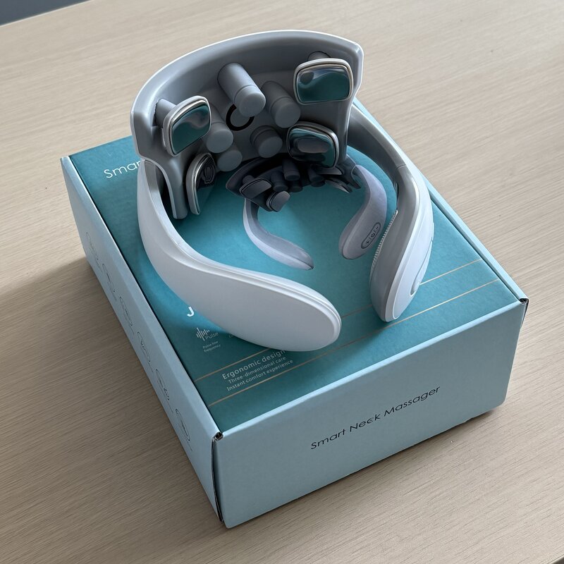 Neck Shoulder Massager - 15 Levels Low Frequency Pulse Heating EMS Tool