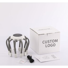 Scalp Head Massager - Ten Tactile Tentacles Rechargeable Fatigue Relief