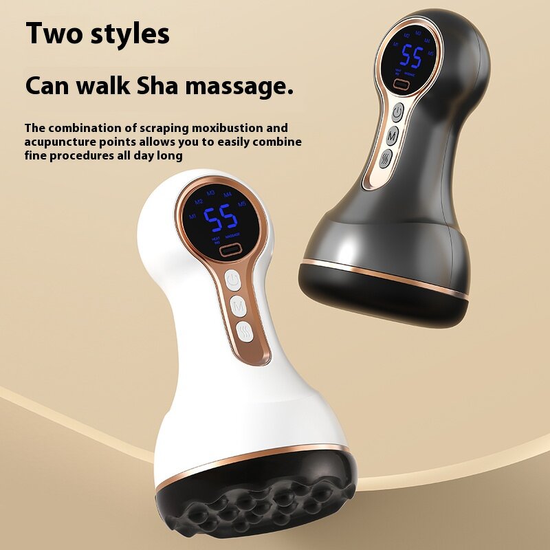 Electric Body Massager - Heating Vibration Muscle Relief Gua Sha Tool