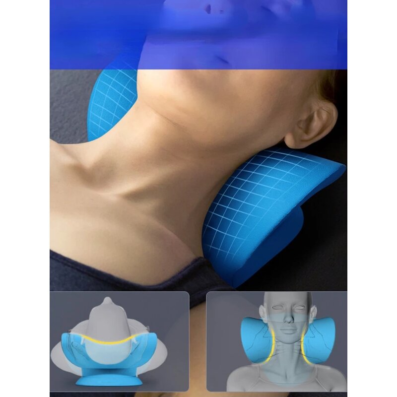 Cervical Traction Pillow - Neck Shoulder Stretcher Spine Alignment Tool