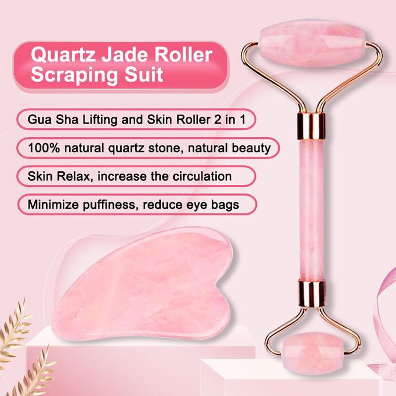 Jade Roller Gua Sha - Factory Wholesale Natural Quartz Face Massage Tool