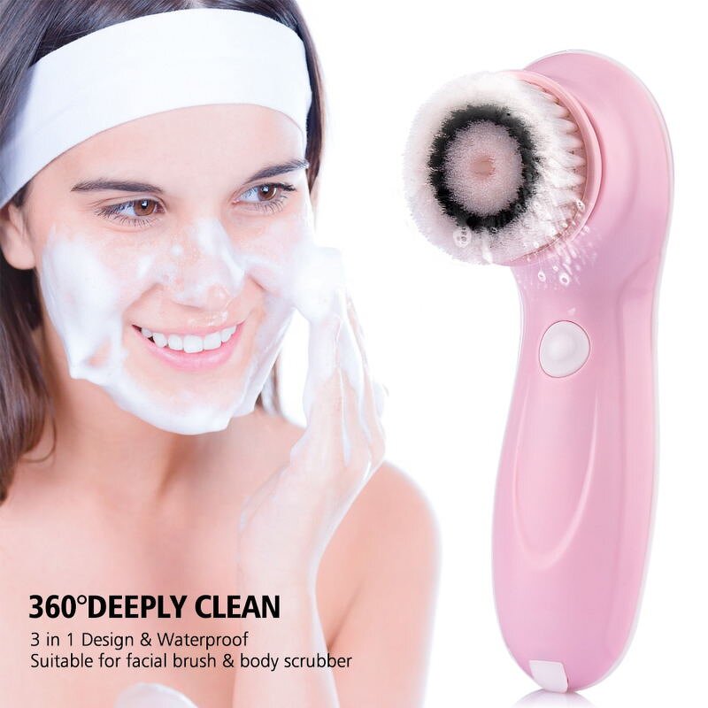 3in1 Facial Cleanser - Electric Pore Cleaner Body Face Cleaning Tool