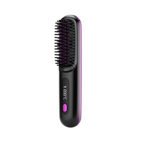 Electric Hair Straightener - Mini Comb with Scalp Massage Feature