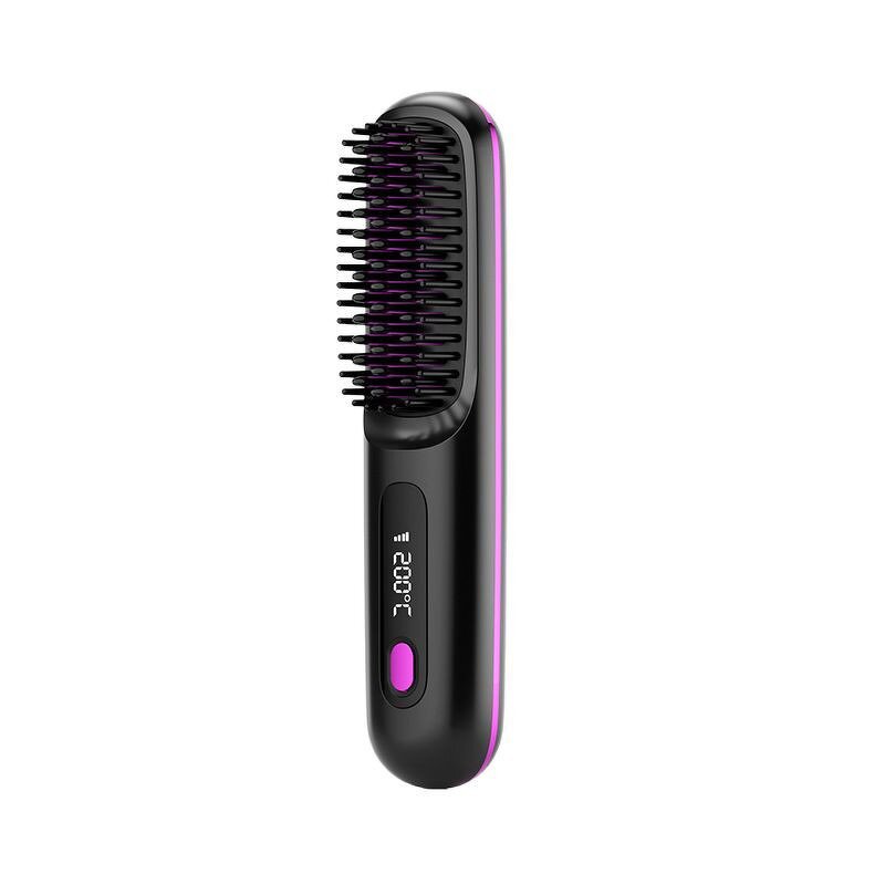 Electric Hair Straightener - Mini Comb with Scalp Massage Feature