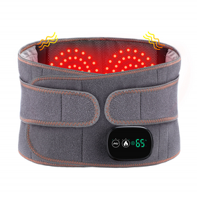 Lumbar Massage Belt - Cordless Red Light Therapy Heating Vibration Tool