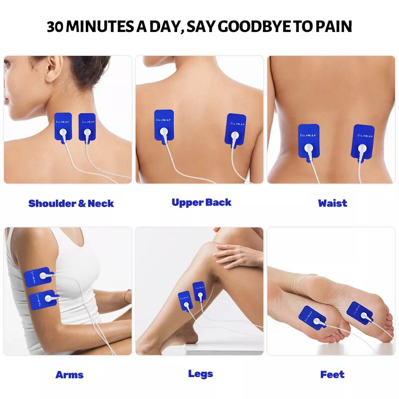 TENS EMS Unit - Dual Channel Electronic Pulse Muscle Pain Relief Tool