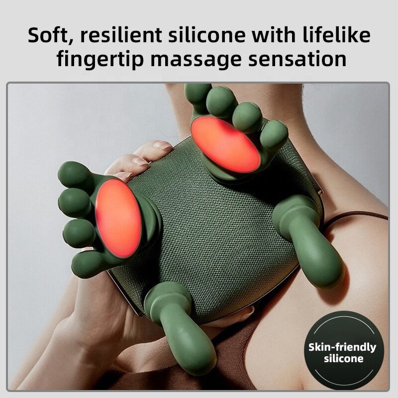 Neck Shoulder Massager - Portable Brushless Motor Heated Vibration Kneading