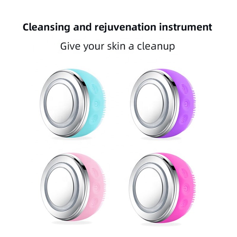 Silicone Facial Brush - Free Sample Waterproof Rechargeable Face Scrubber