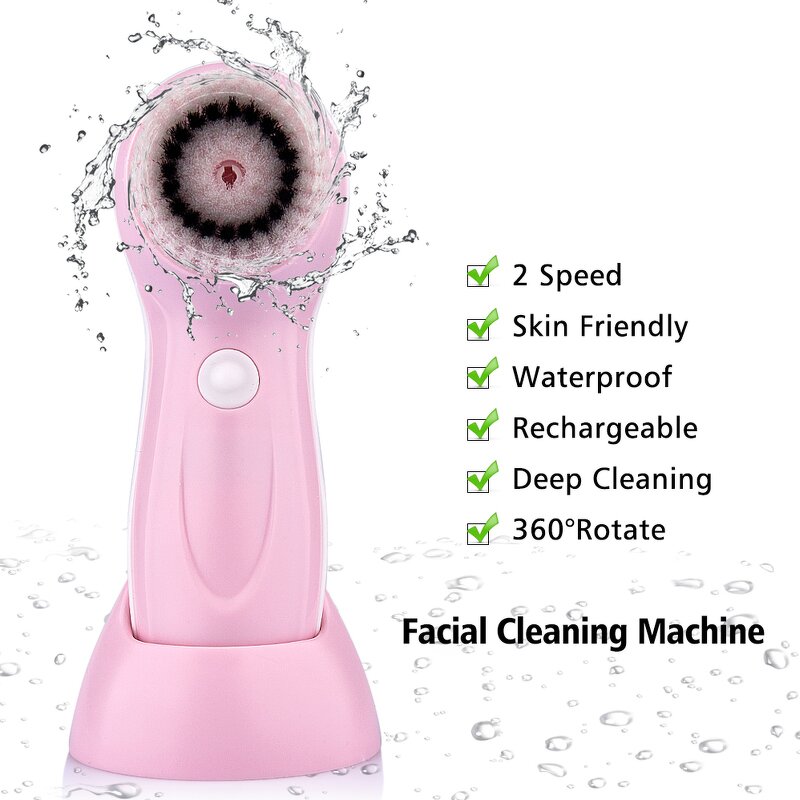 Facial Cleansing Brush - Hot Selling Waterproof 3 In1 Rechargeable Tool