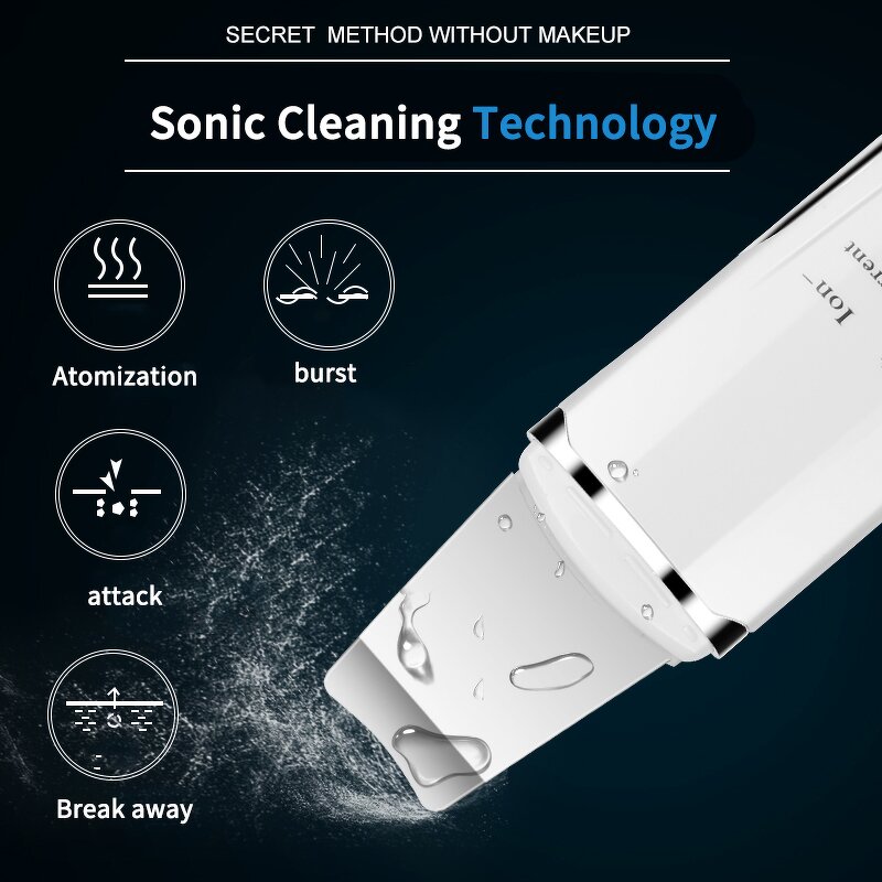 Ultrasonic Scrubber - Deep Face Cleaning Peeling Shovel Pore Lift Tool