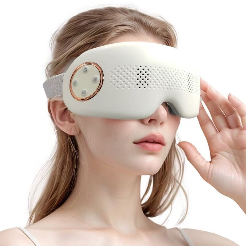 Steam Eye Massager - 2025 4 Modes Heat Vibration Bluetooth Music Tool