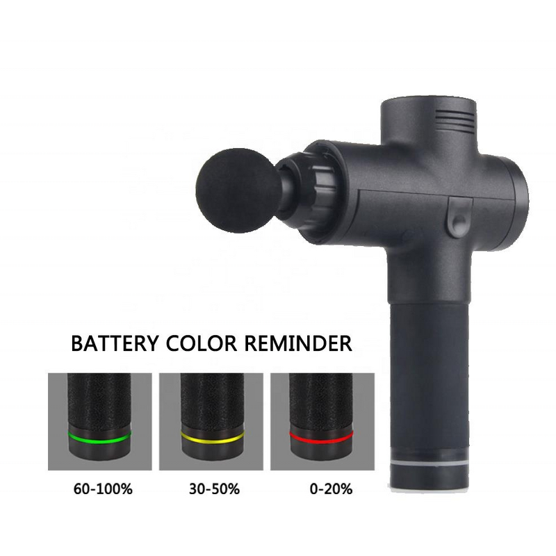 Massage Gun - Cordless 12.8V 20/30 Speeds Black Handbag Battery Tool