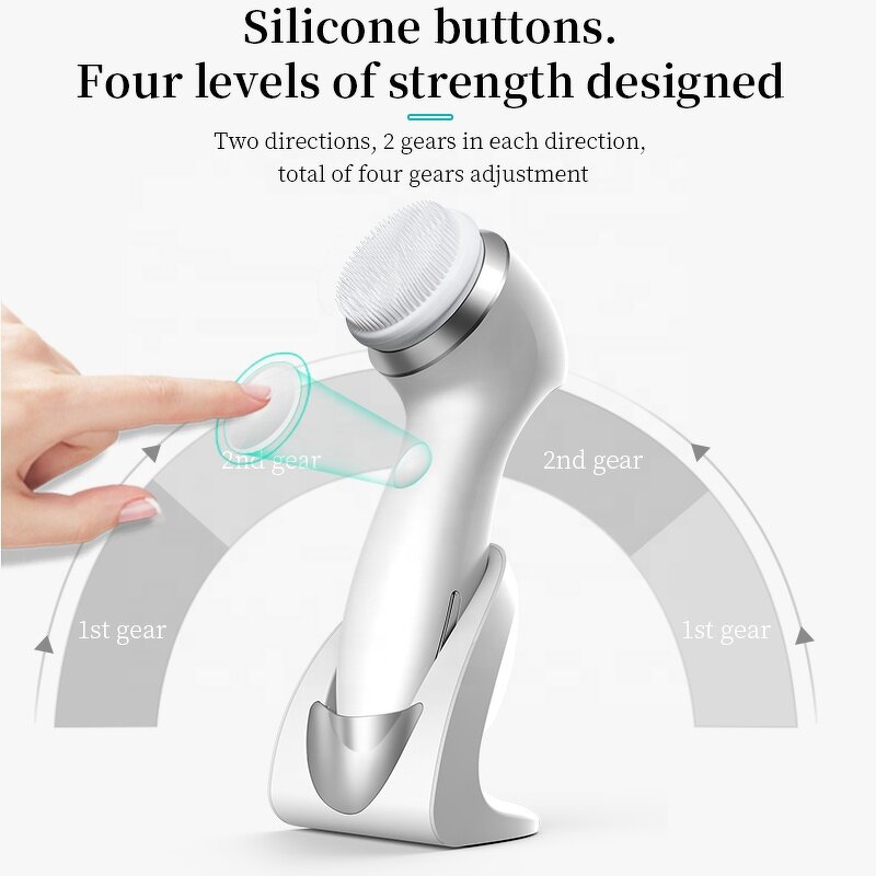 Silicone Face Brush - IPX7 Waterproof Exfoliate Facial Cleansing Tool