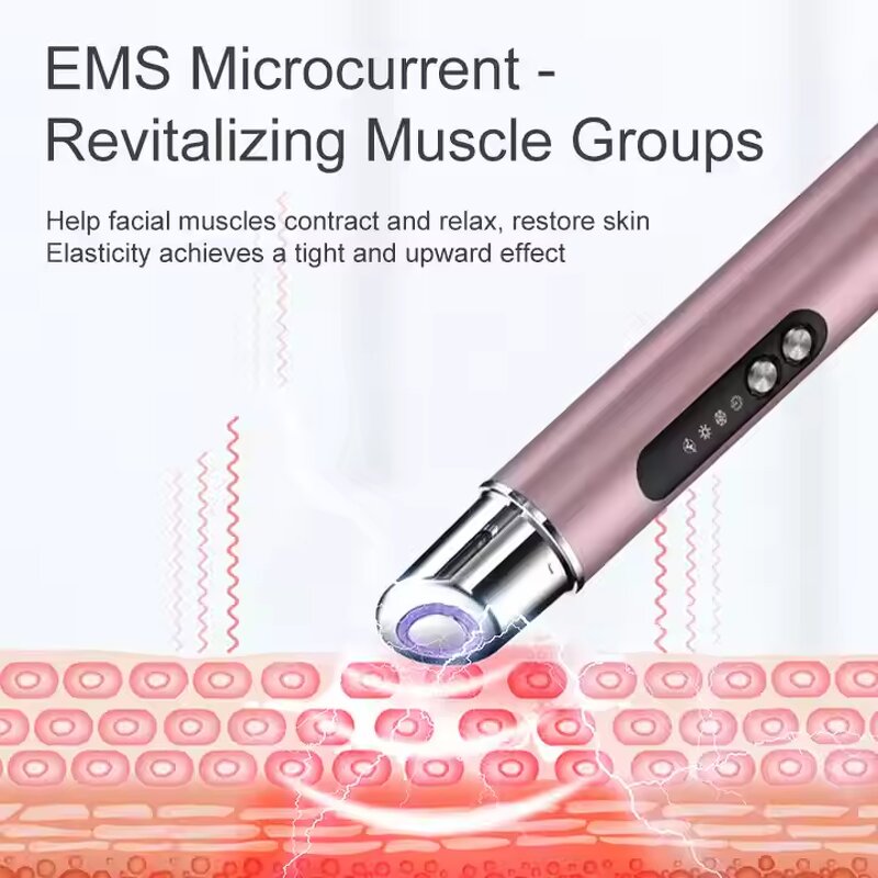 EMS Eye Massager - Red Blue Light Vibration Anti-aging Cold Hot Tool