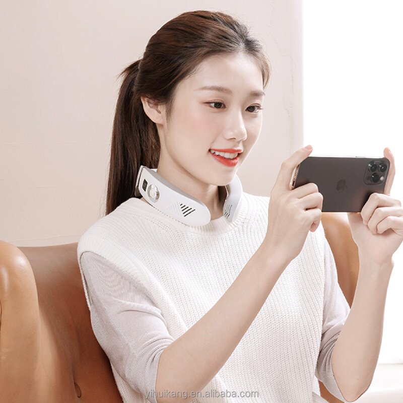 Wireless Neck Massager - Smart TENS Pulse Heat Cervical Vertebra Relax Tool