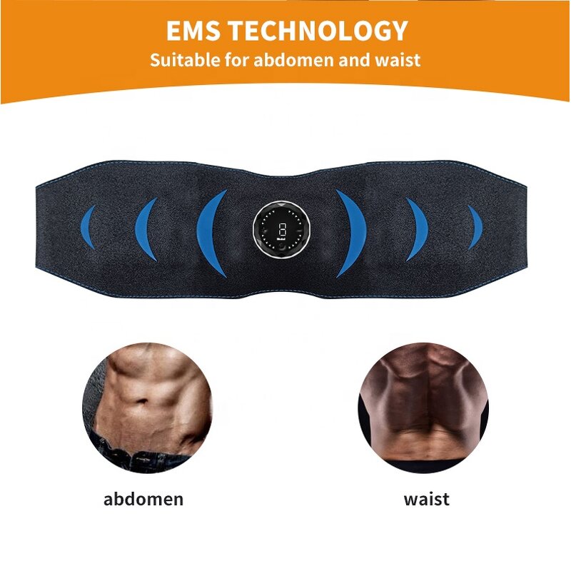 EMS Fitness Belt - Muscle Stimulation Abdominal Massage Waist Tool