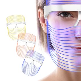 LED PDT Mask - 3 Colors Beauty Machine Light Therapy Facial Tool