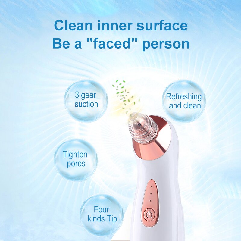 Pore Vacuum Cleaner - In Stock Electric Blackhead Remover Suction Tool