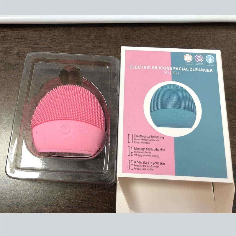 Silicone Facial Cleanser - Electric Waterproof Deep Face Cleaning Tool