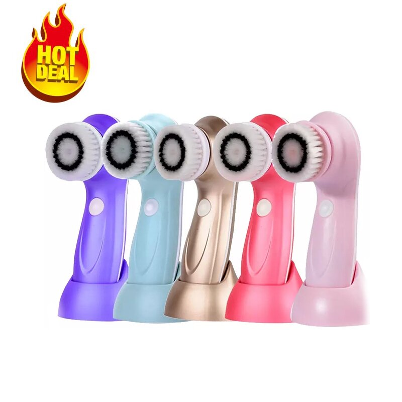 Facial Cleansing Brush - 6 in 1 Silicone Blackhead Remover Exfoliator