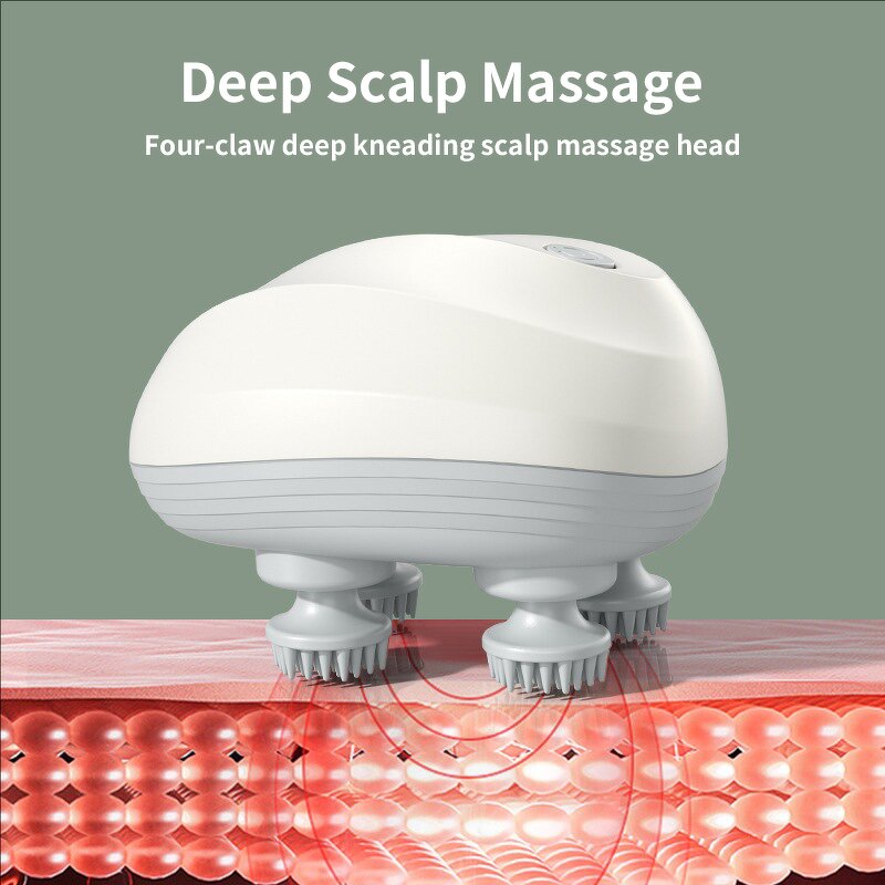 Neck Shoulder Massager - 2025 IPX7 Waterproof Shiatsu Scalp Head Vibrator