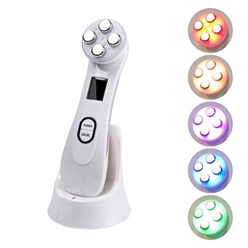 RF EMS Face Massager - 5 Colors LED Photon Therapy Wrinkle Removal