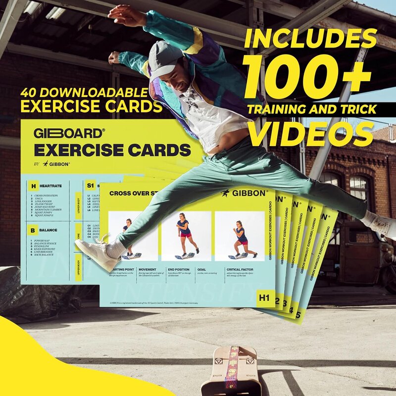 Wooden Wobble Board - Yoga Pilates Core Agility Slackline Home Gym Tool