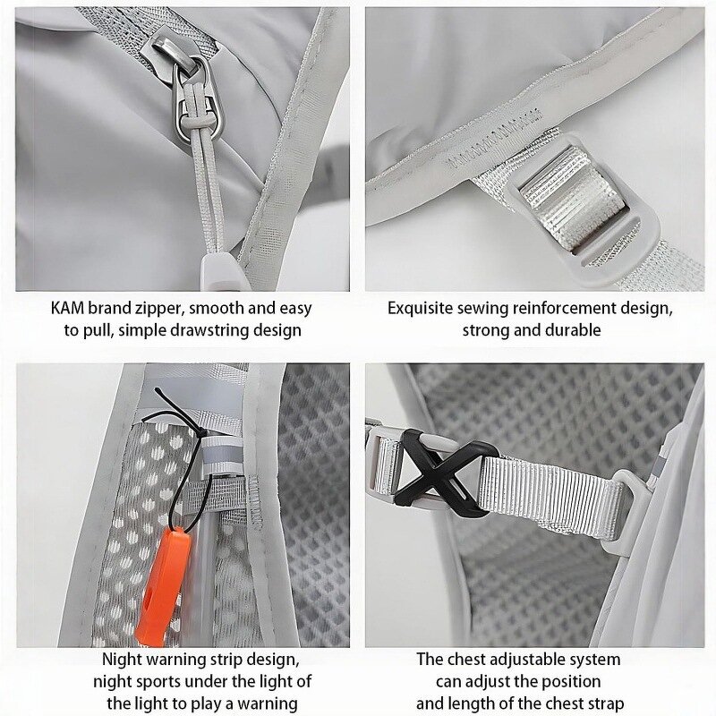 Sports Drawstring Bag - Unisex Waterproof Nylon Gym Beach Swim Backpack