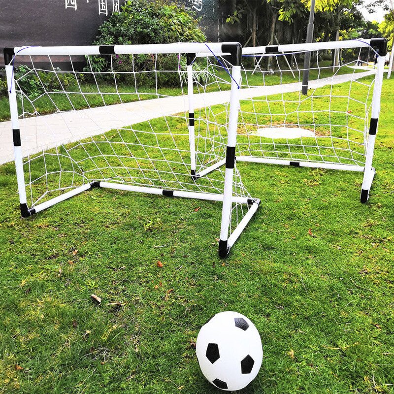 Kids Football Goal - Youshow Portable PVC 7X2 Indoor Outdoor Training Blue