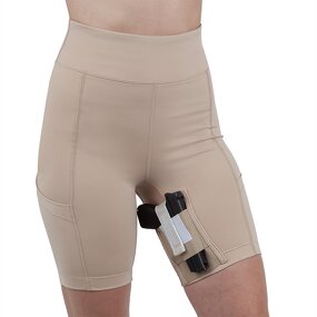 Concealed Carry Thigh Shorts - Manufacturer Women High Waist Holster Pants