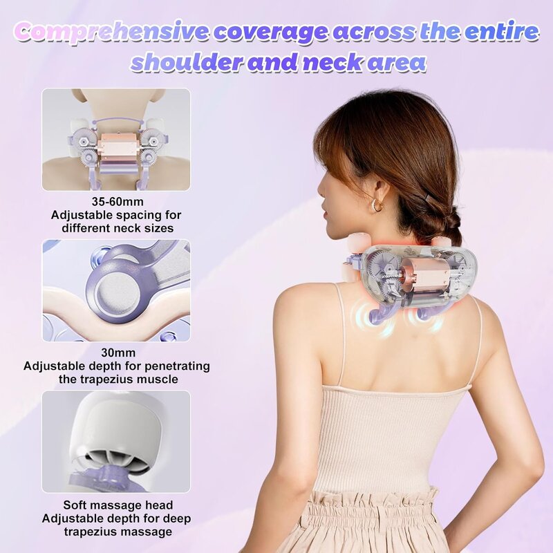 Shiatsu Neck Massager - Manufacturer Portable 3D Kneading Trapezius Pain Relief