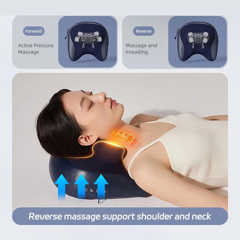 Electric Massage Pillow - Kneading Neck Back Whole Body Deep Tissue Tool
