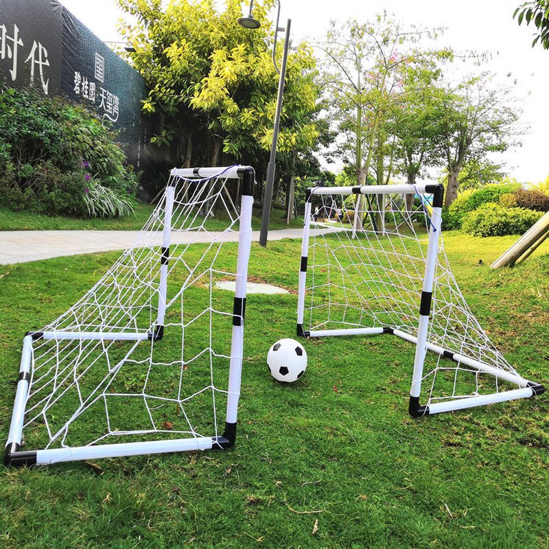Kids Football Goal - Youshow Portable PVC 7X2 Indoor Outdoor Training Blue
