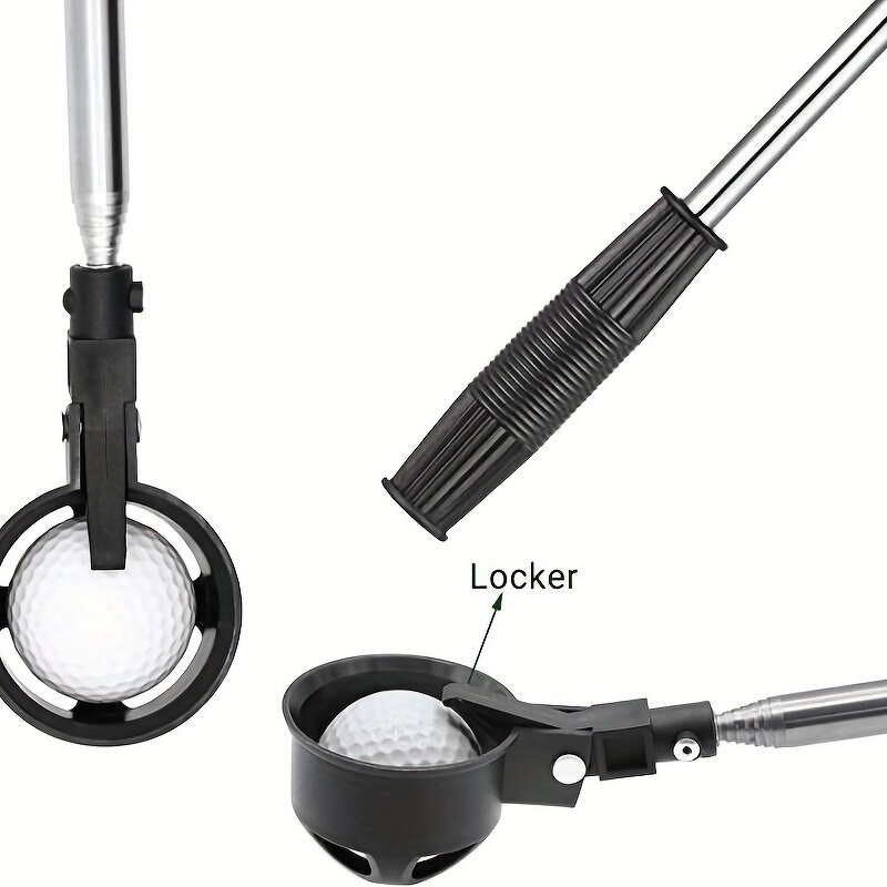 Golf Ball Picker - Roller Cage Nut Collector No Bending Outdoor Tool