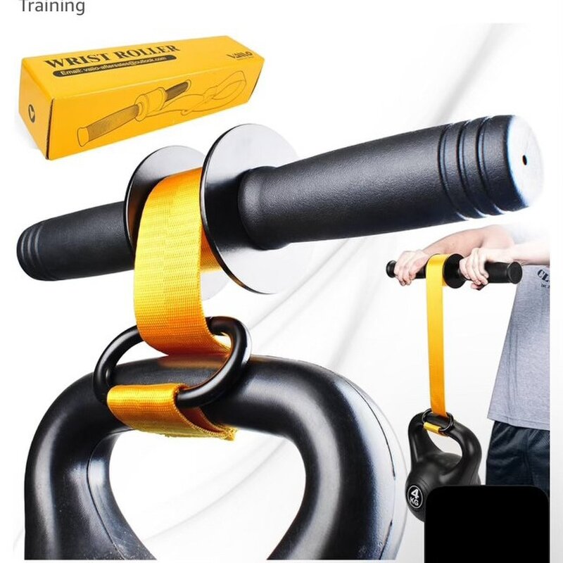 Arm Wrist Blaster - Gym Black Steel Forearm Triceps Strength Training Roller