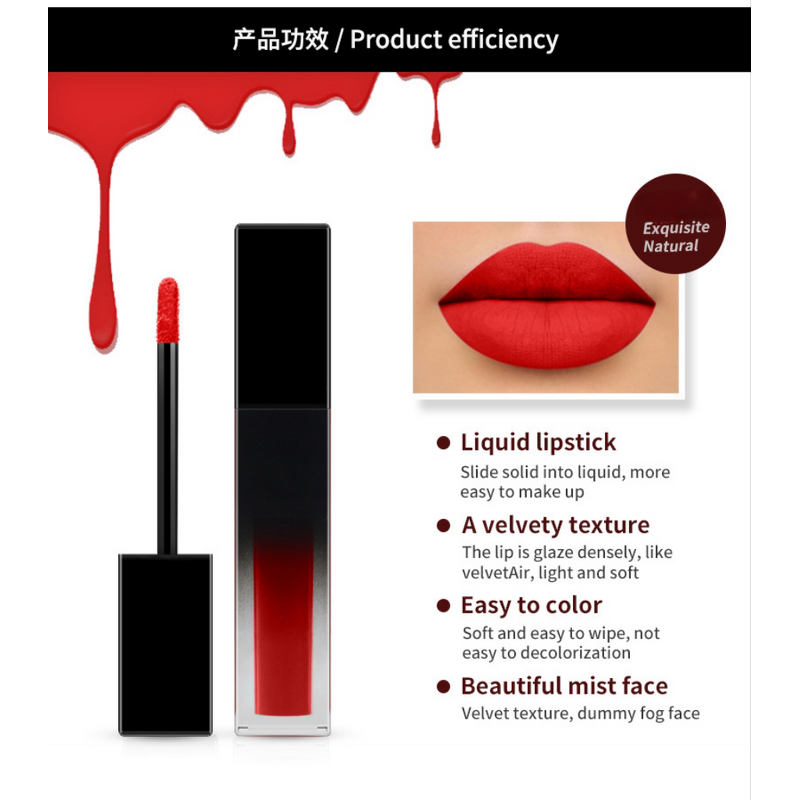 Vegan Matte Lipstick - LOW MOQ Custom Logo Waterproof Nudes Private Label