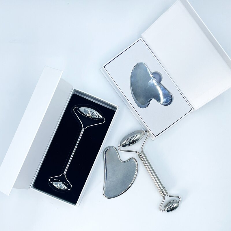 Stainless Steel Gua Sha - DOMI Brand Face Neck Body Gift Box Wholesale Custom