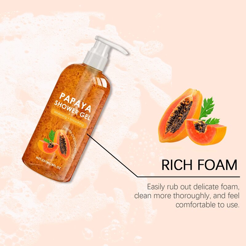 Kojic Acid Shower Gel - Guangzhou Moroccan Anti-Acne Body Whitening Wash