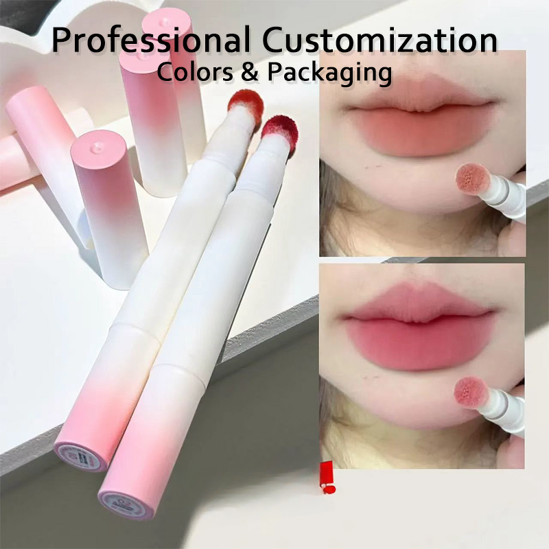 Air Cushion Lip Gloss - Matte Feather-Light 24H Smudge-Proof Mineral Ingredient