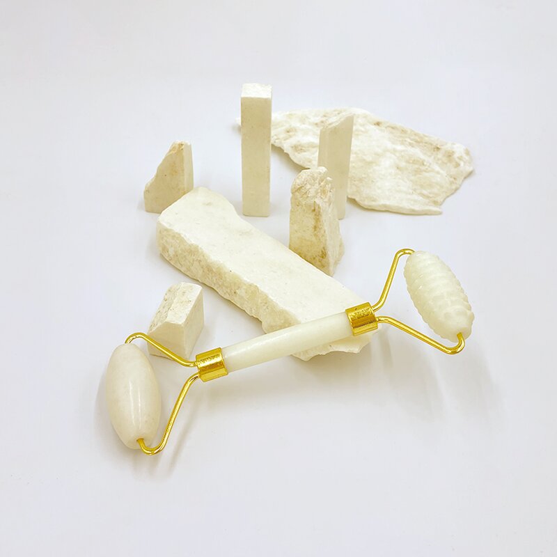 Bian Stone Gua Sha Set - Face Neck Wrinkles Double Head Jade Roller Tool