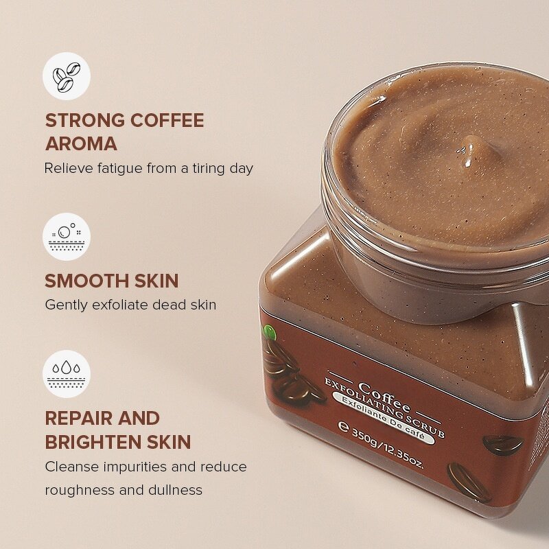 Turmeric Body Scrub - OEM Tre Hut Coffee Organic 500ml Silicon Face Body