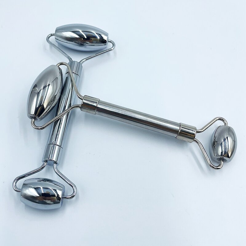 Heart Gua Sha Ice Globes - Stainless Steel Facial Massager Custom Logo Cryo Stick